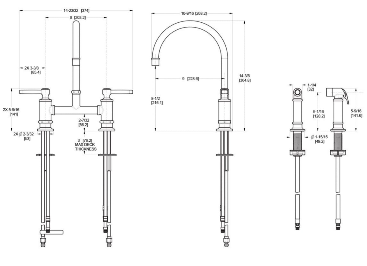 Pfister LG31-TD - dimensions