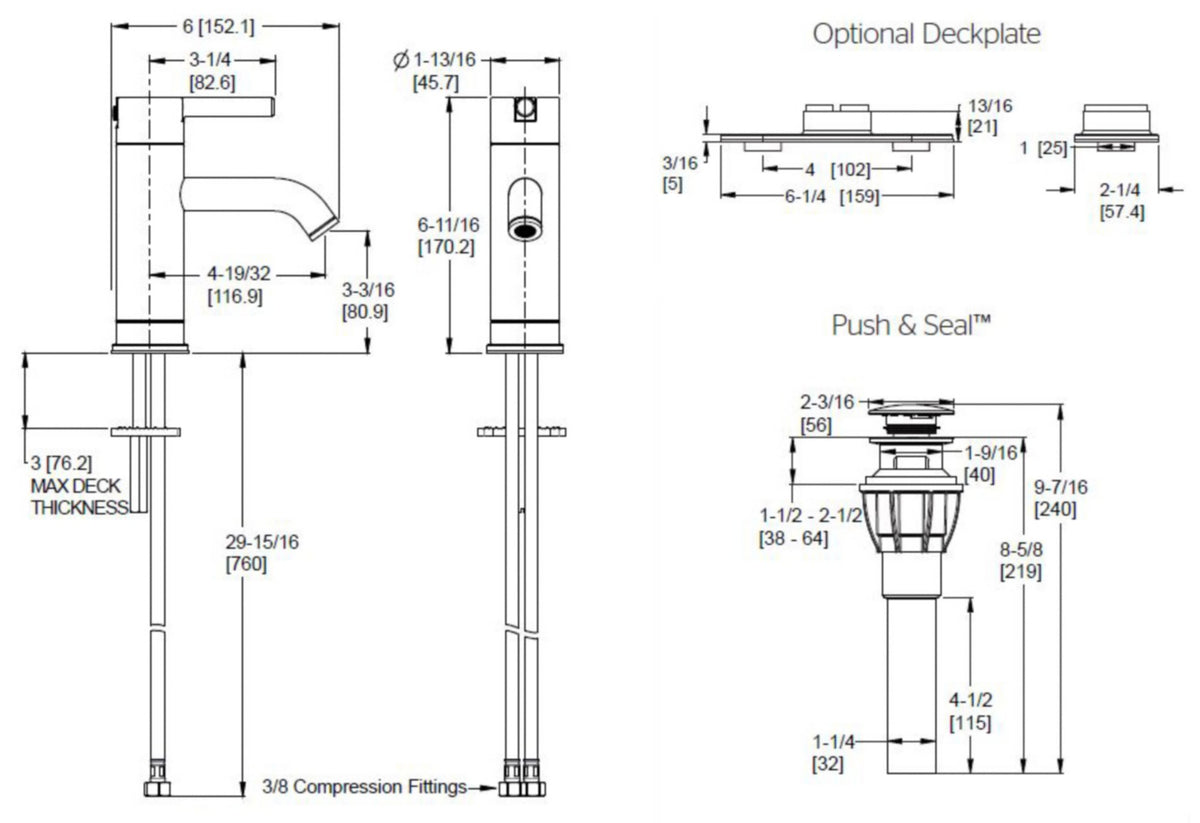 Pfister LG42-N - dimensions