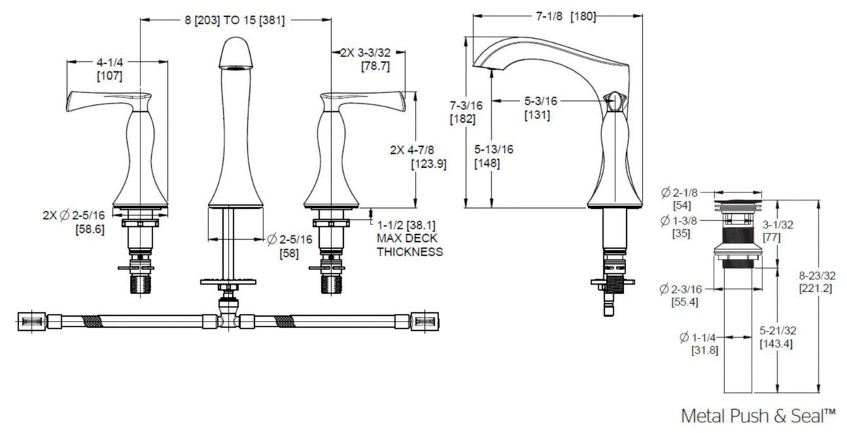 Pfister LG49-RH3 - dimensions