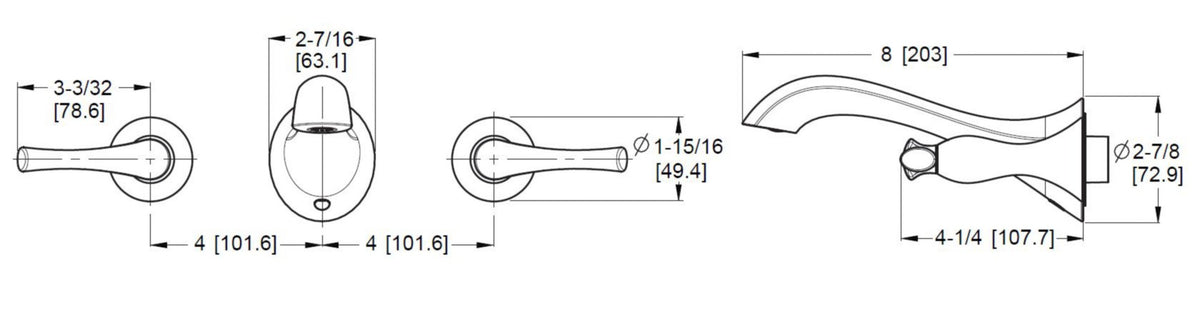 Pfister LG49-RH4 - dimensions
