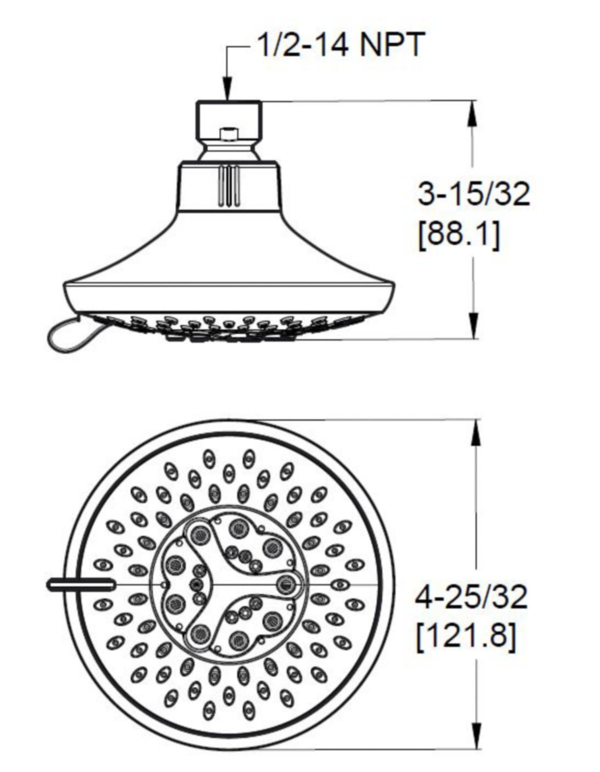 Pfister LJ15-070 - dimensions