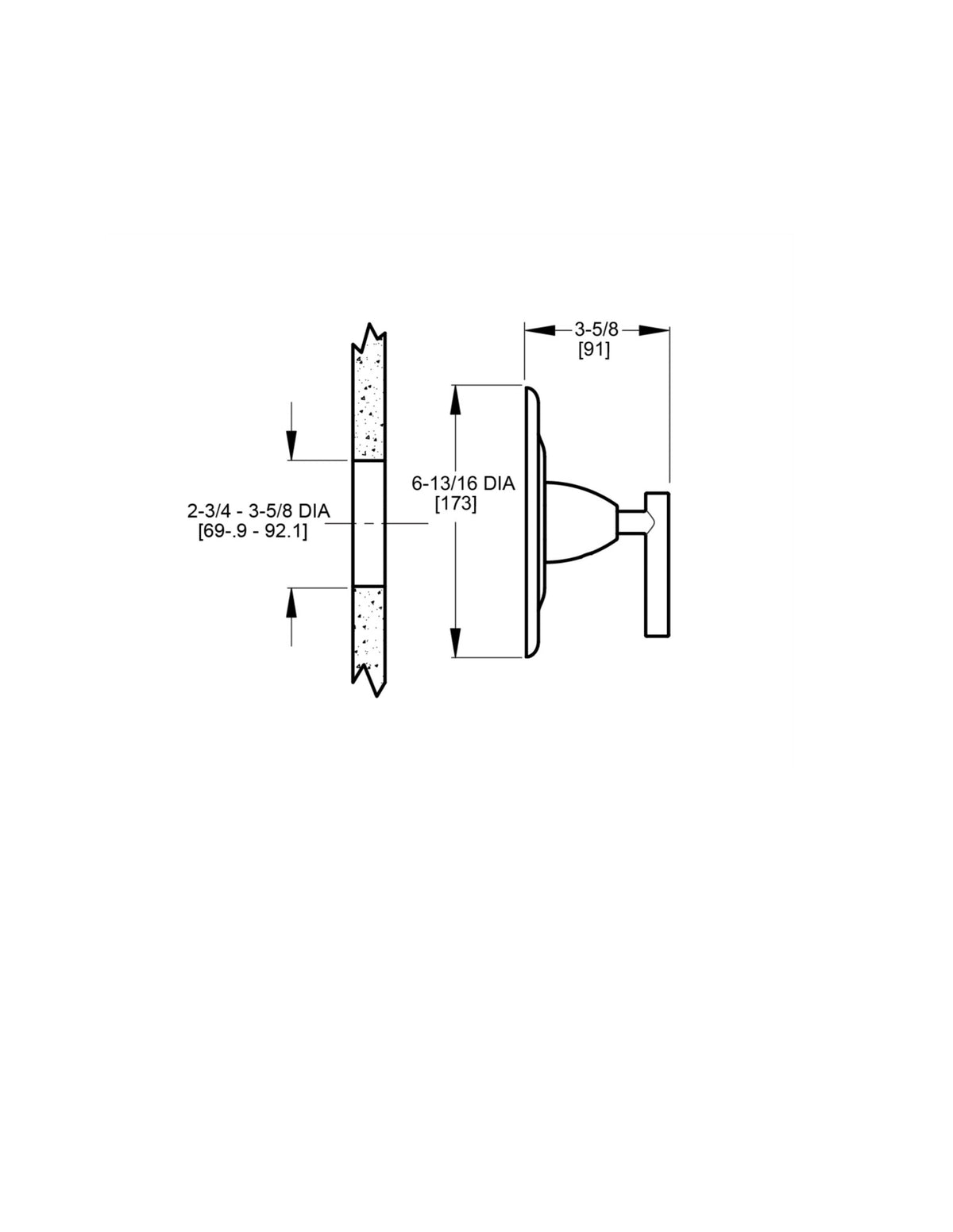 Pfister R89-1NC - dimensions