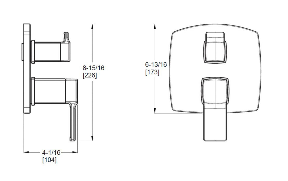 Pfister R89-SDA - dimensions