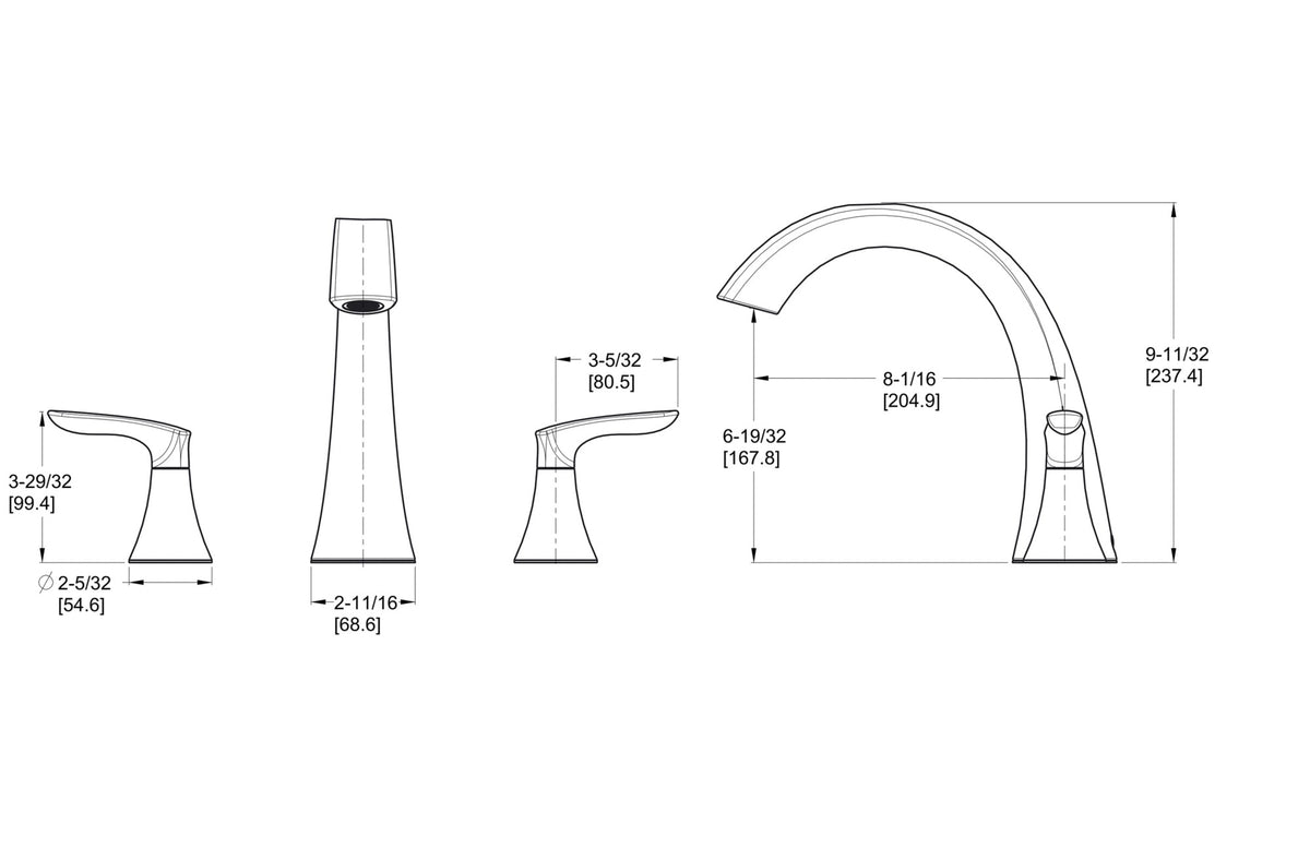 Pfister RT6-5WR - dimensions