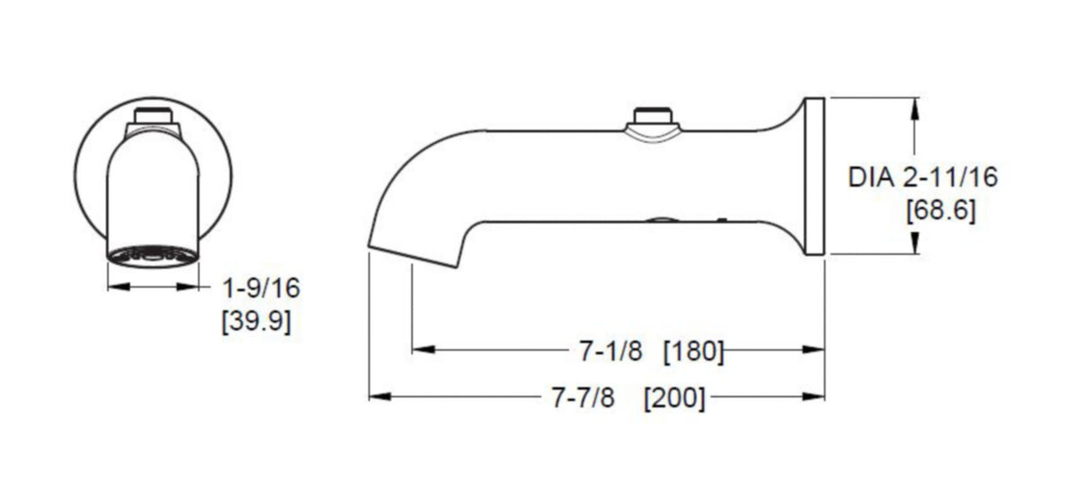 Pfister TBS-06SHW - dimensions