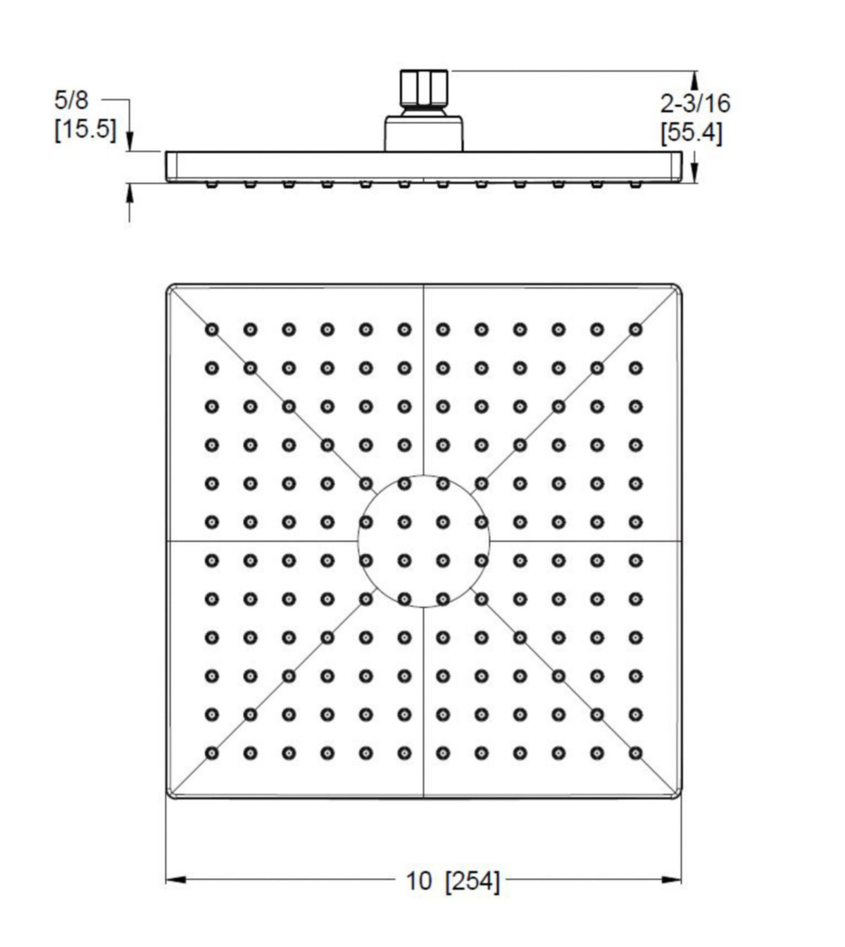 Pfister USH-04SHW - dimensions