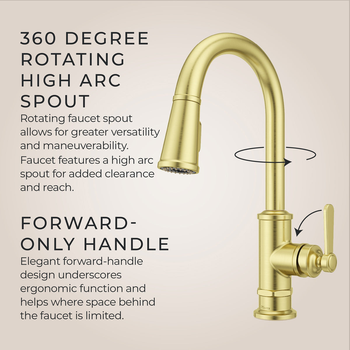 Pfister GT529-TDBG Brushed Gold - detail 6