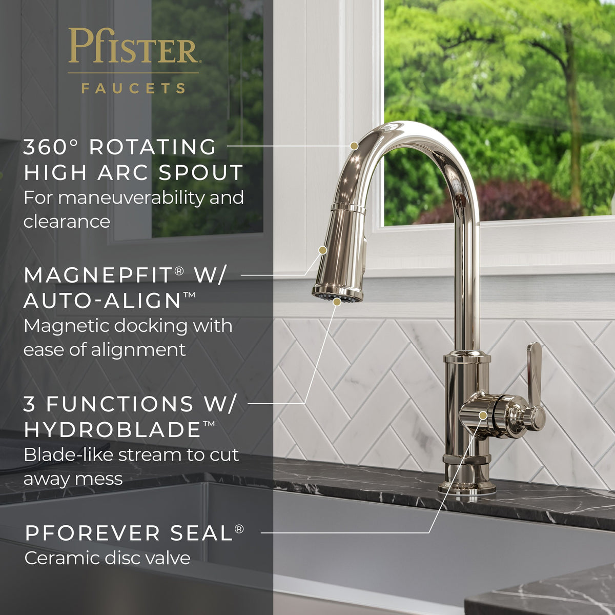 Pfister GT529-TDD Polished Nickel - detail 2