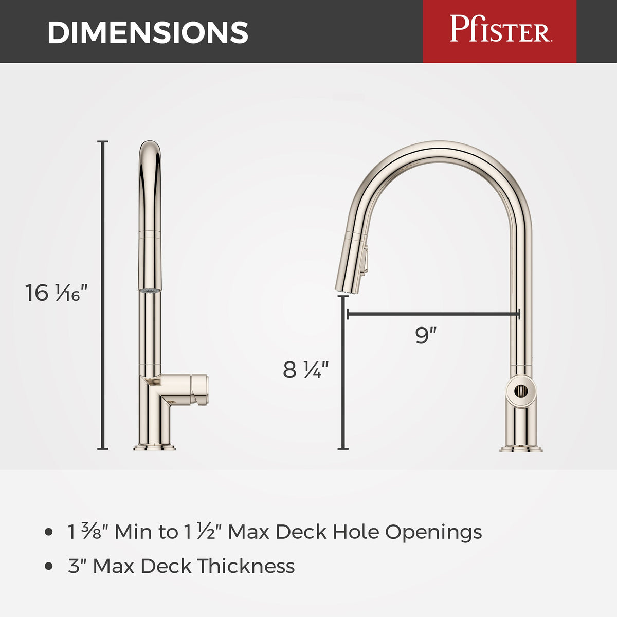 Pfister GT529-TNTD Polished Nickel - detail 2