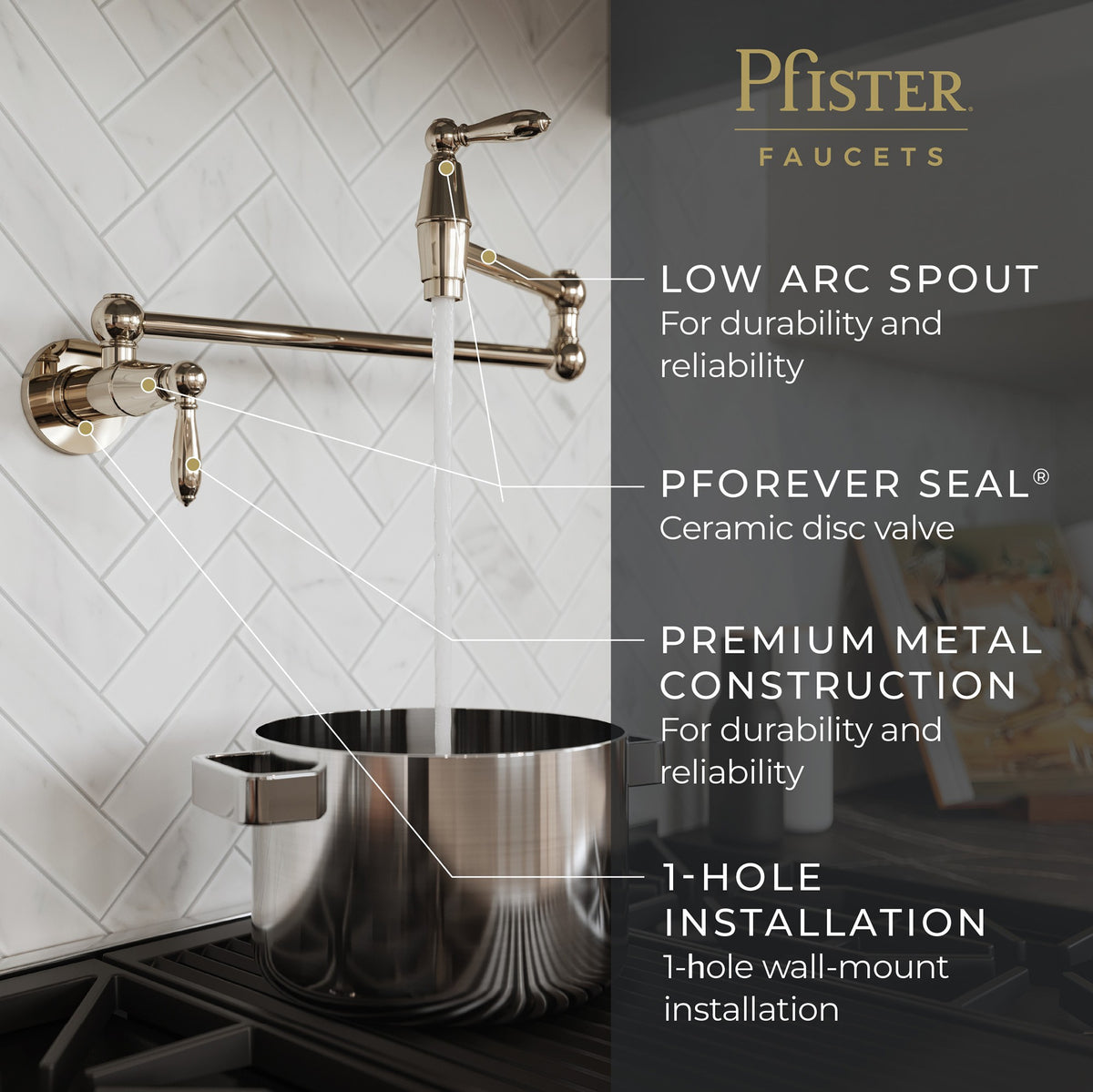 Pfister GT533-TDD Polished Nickel - detail 4