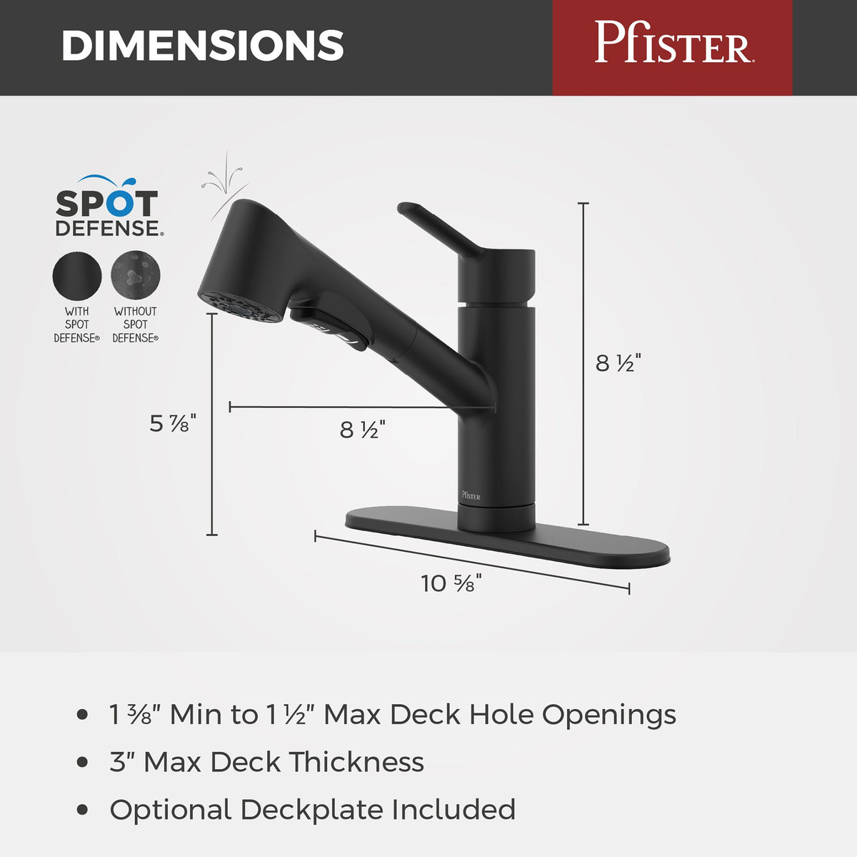 Pfister GT534-PFMSDB Spot Defense Matte Black - detail 3