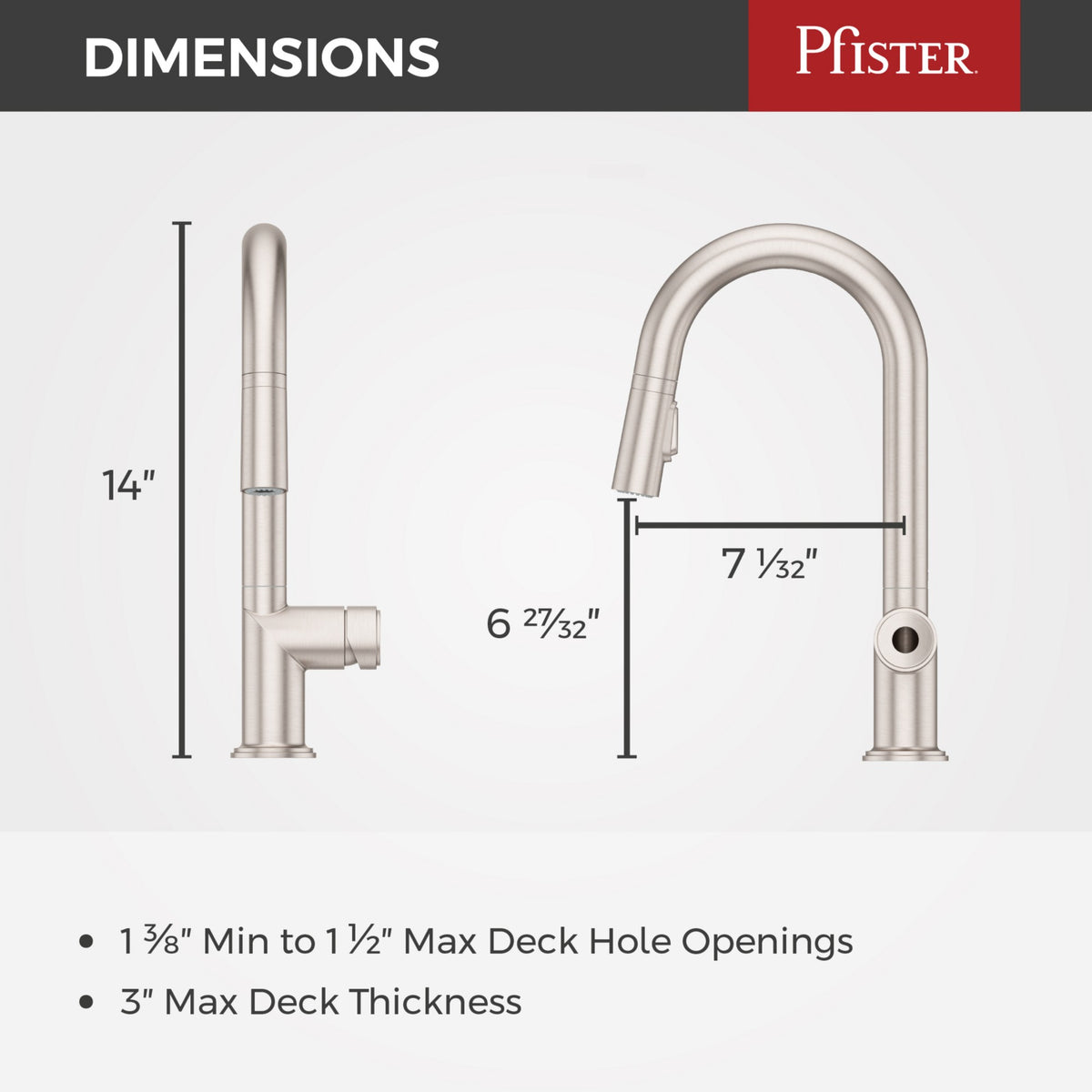 Pfister GT572-TNTGS Spot Defense Stainless Steel - detail 4
