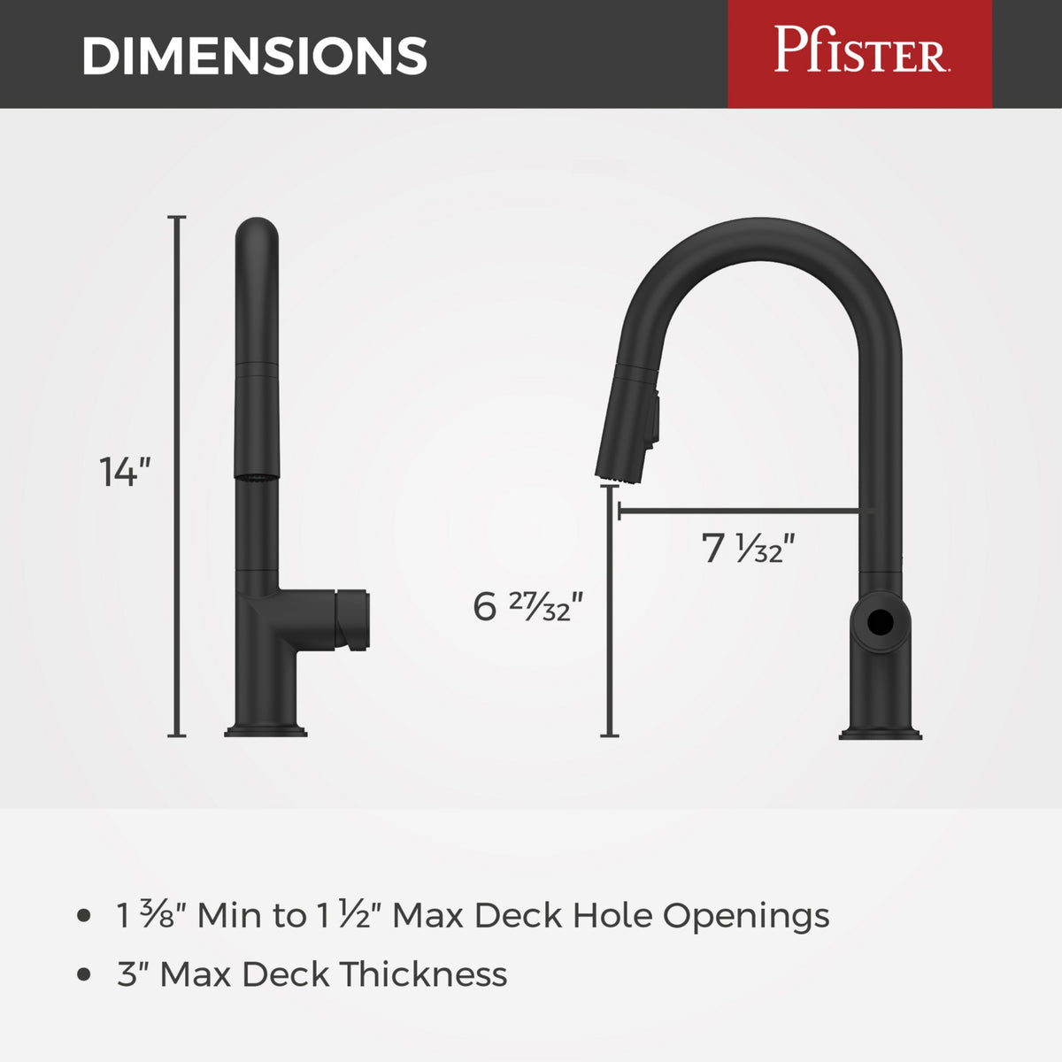 Pfister GT572-TNTSDB Spot Defense Matte Black - detail 4