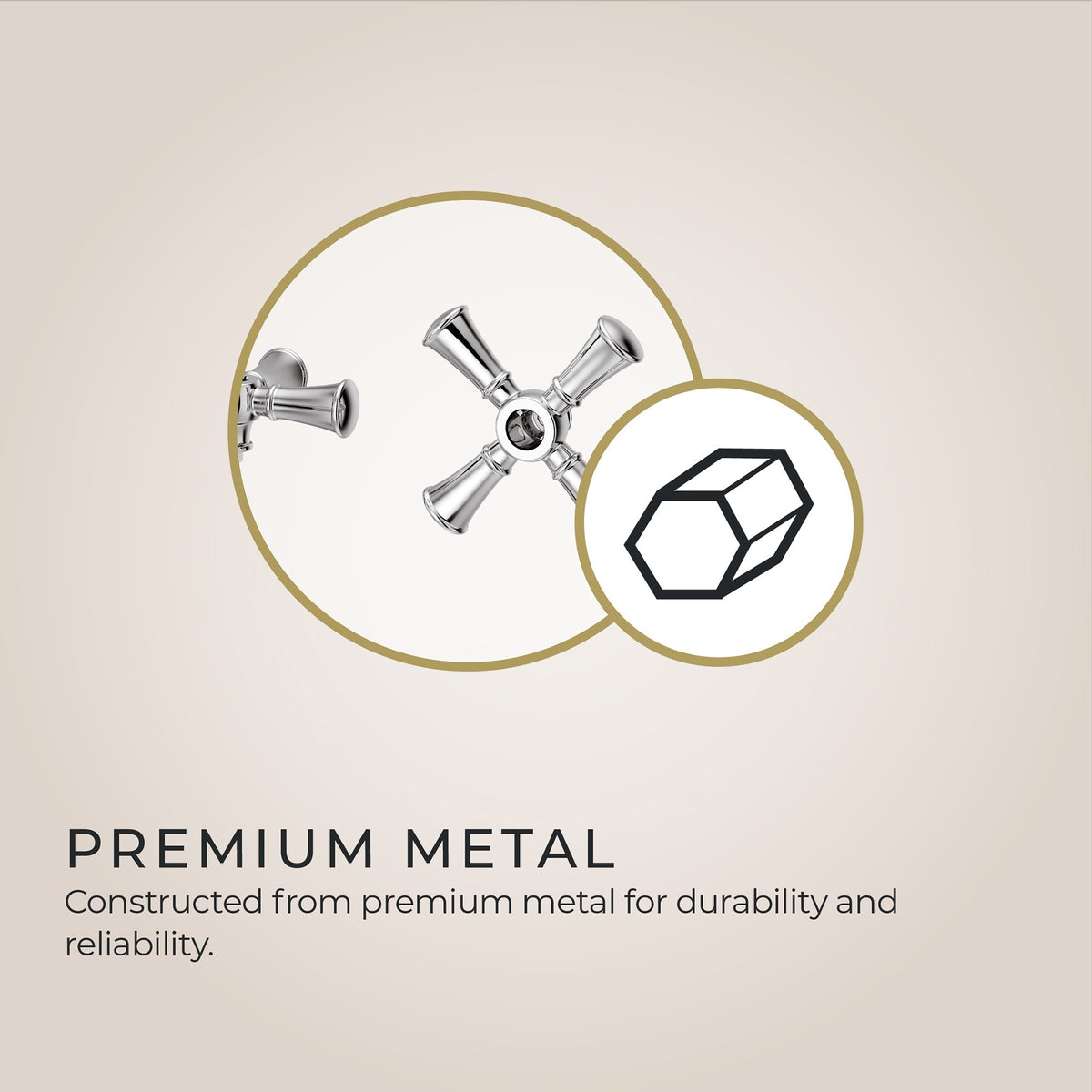 Pfister Tisbury Cross Handle Kit HHL-049TB in Polished Chrome - view 2