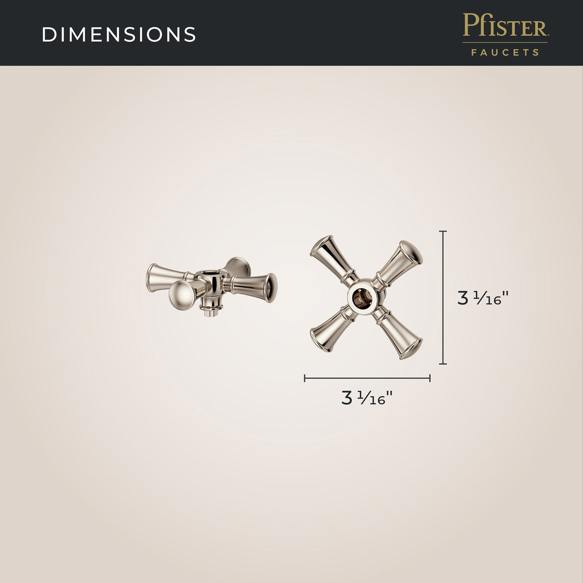 Pfister HHL-049TBD Polished Nickel - detail 2