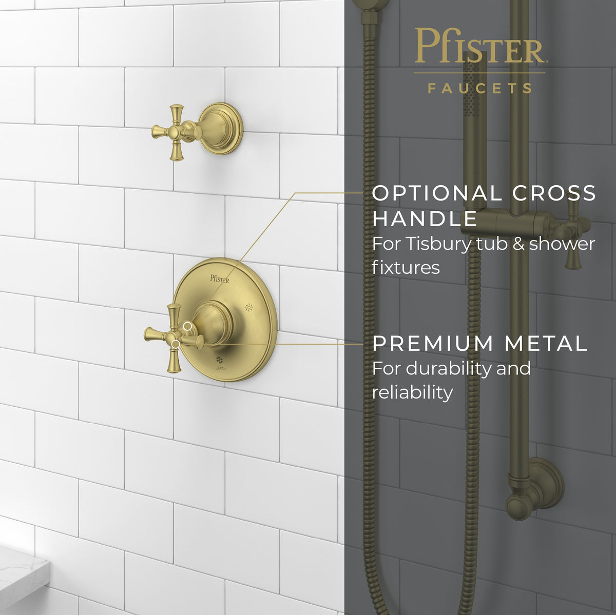 Pfister HHL-089TBBG Brushed Gold - detail 1