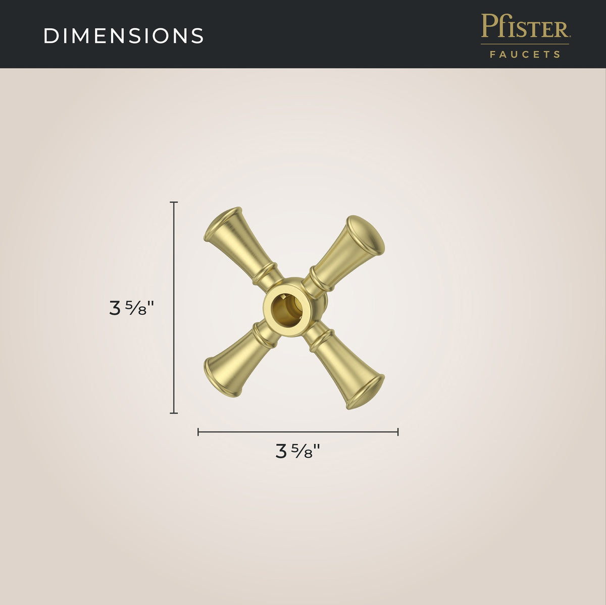Pfister HHL-089TBBG Brushed Gold - detail 2