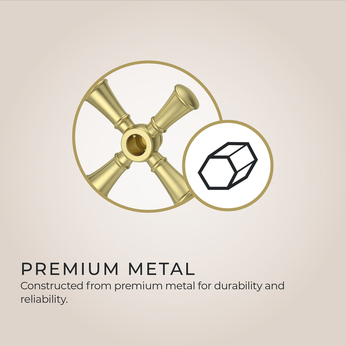 Pfister Tisbury Cross Handle Kit HHL-089TB in Brushed Gold - view 3