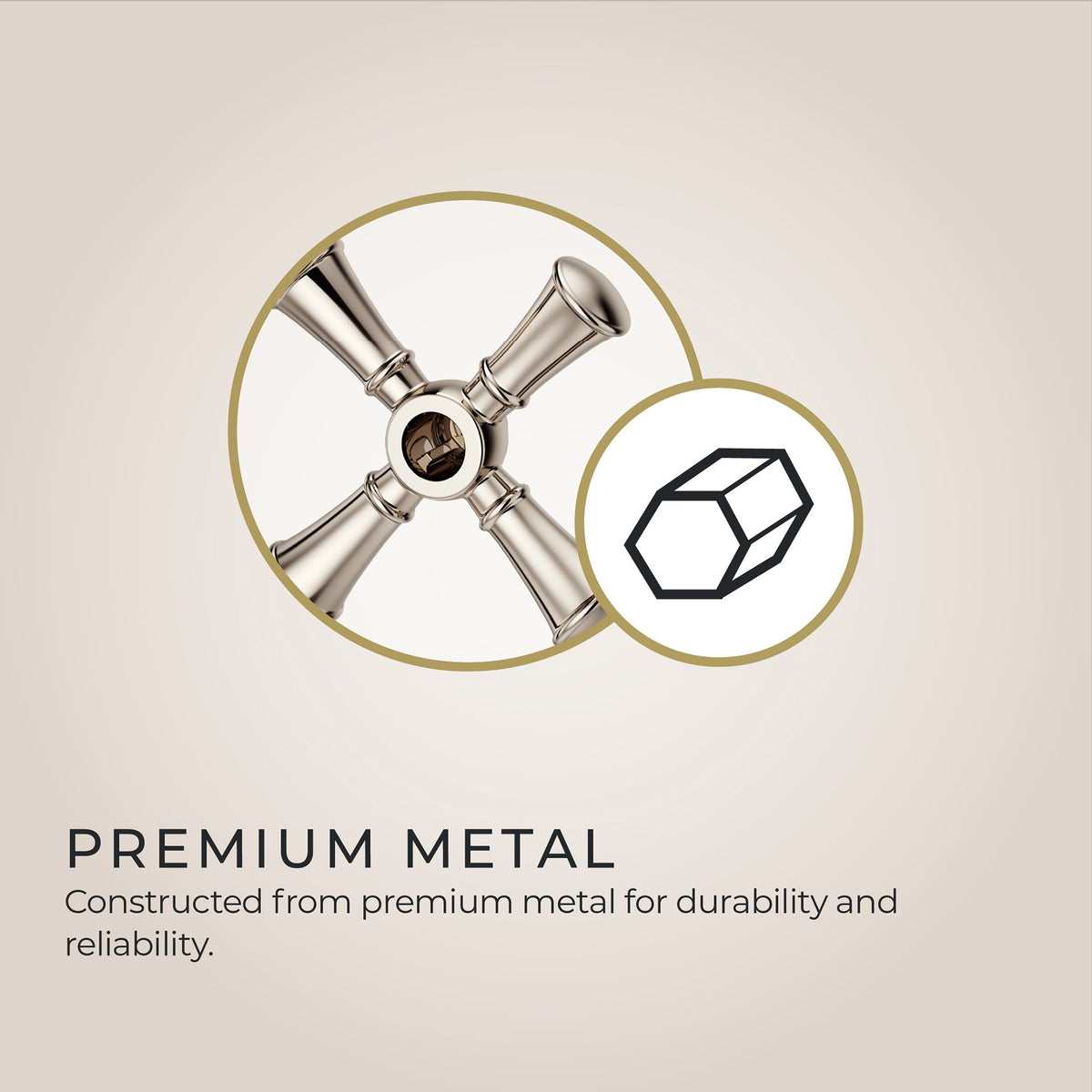 Pfister Tisbury Cross Handle Kit HHL-089TB in Polished Nickel - view 3
