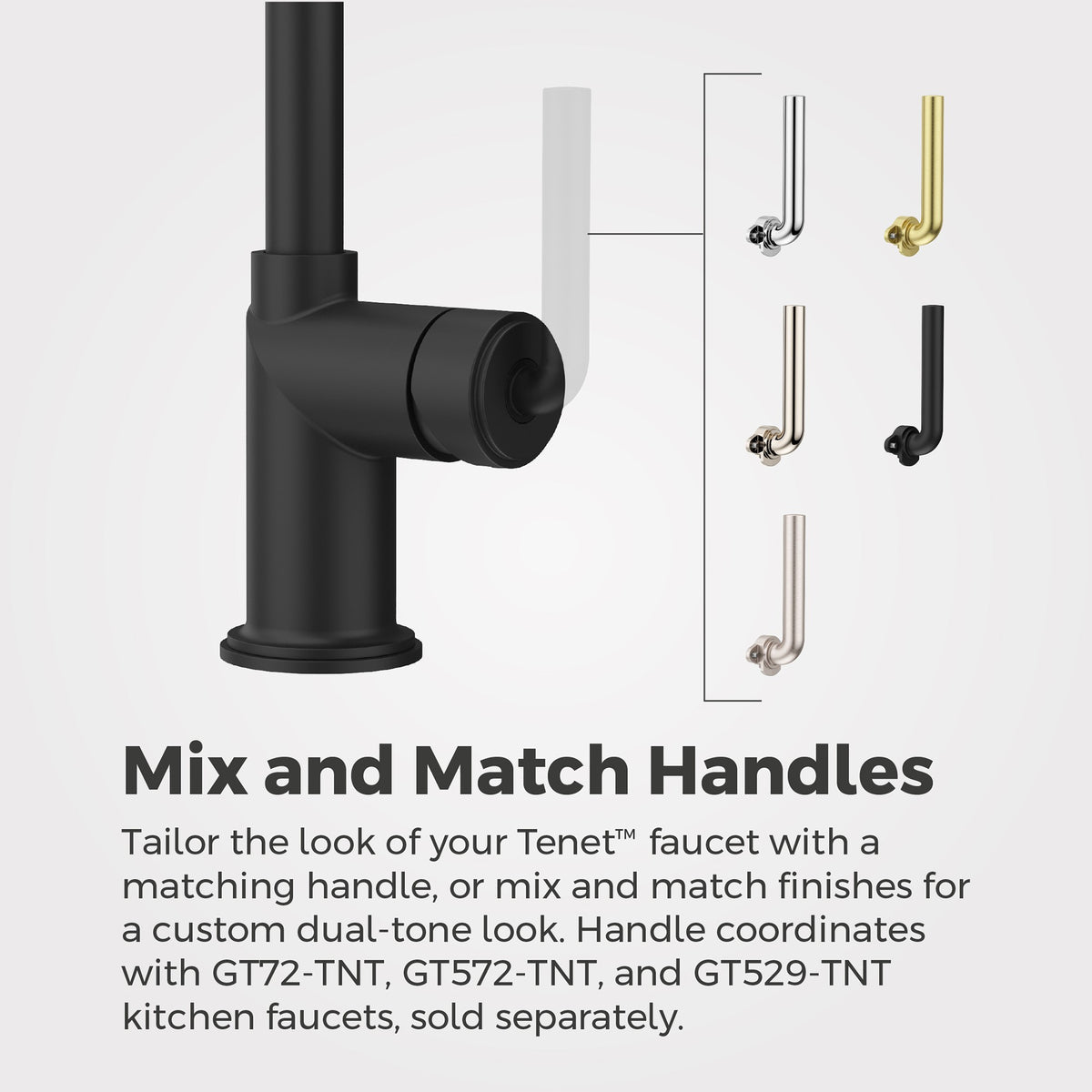 Pfister Tenet Handle Kit in Spot Defense Matte Black - view 2