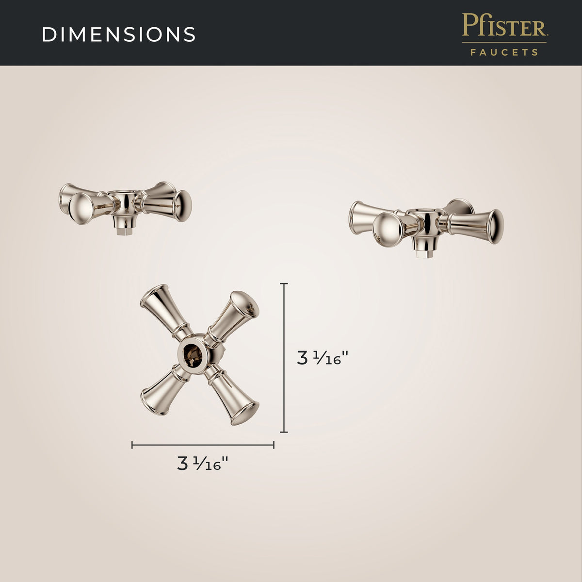 Pfister HHL-LG6-TBD Polished Nickel - detail 1