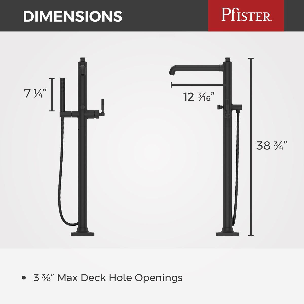 Pfister LG6-1HLSB Matte Black - detail 2