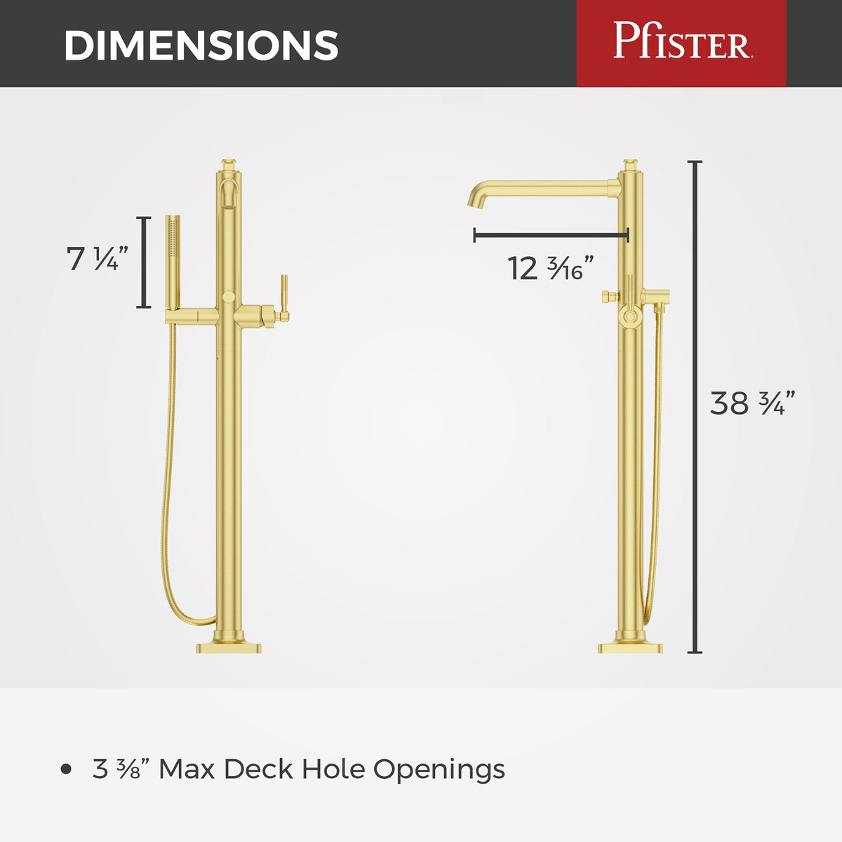Pfister LG6-1HLSBG Brushed Gold - detail 1