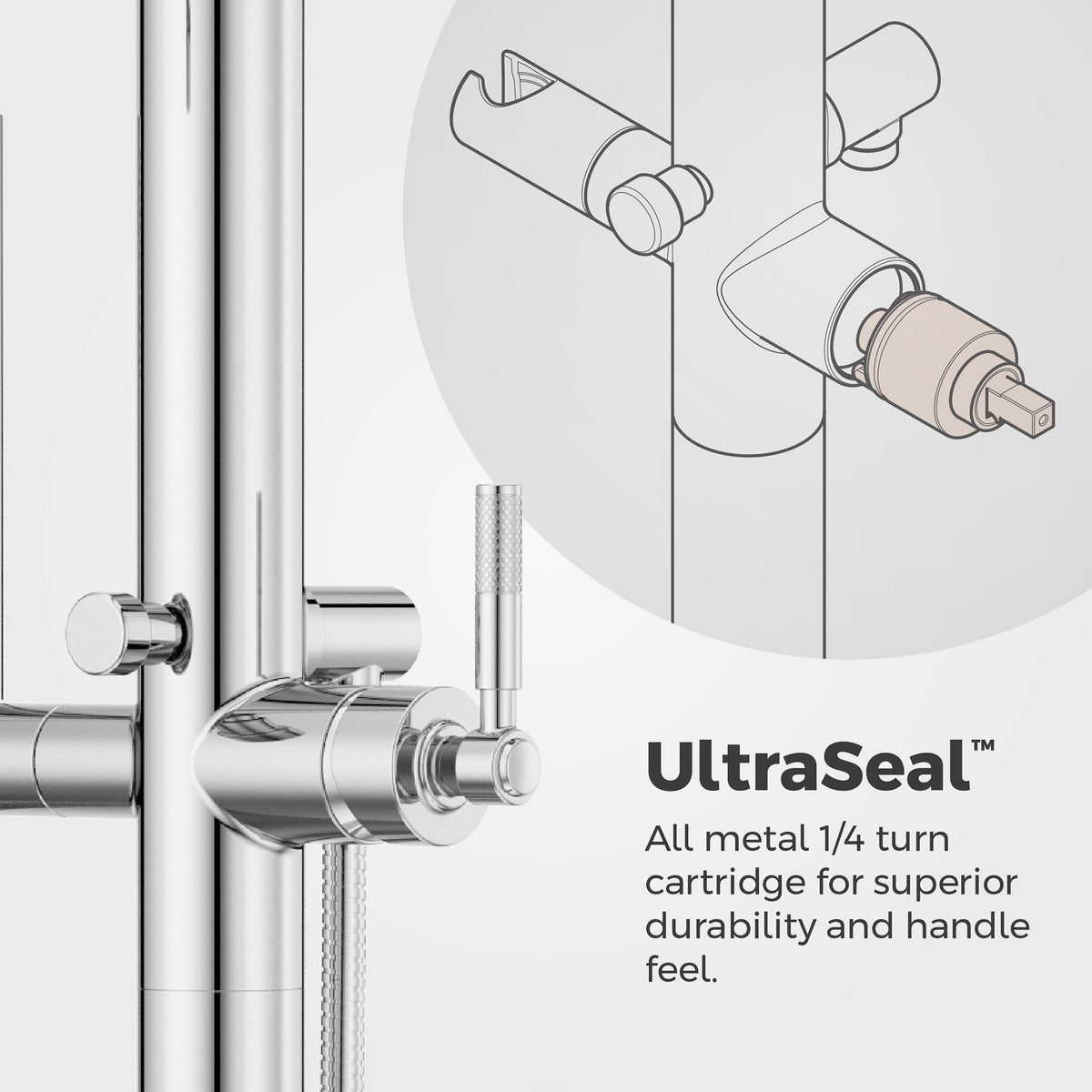 Pfister Hillstone Tub Filler with Hand Shower in Polished Chrome
