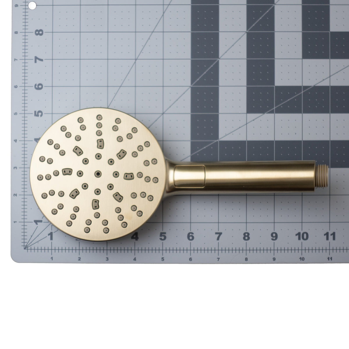 Pfister Modern Round Multi-Function Hand Shower in Brushed Gold - view 2