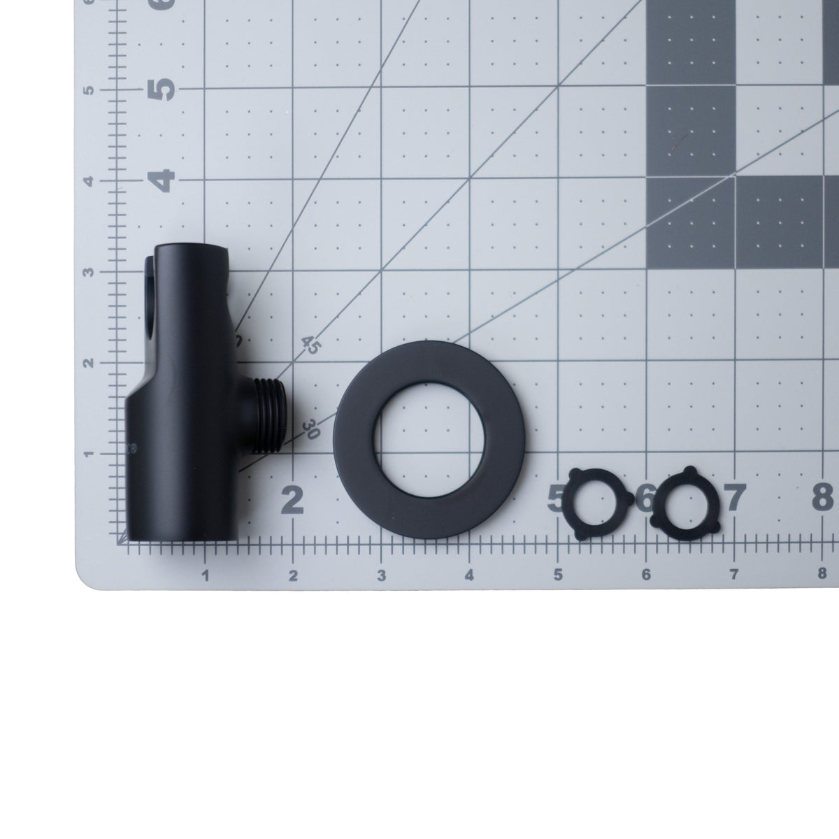 Pfister Modern Round 2-Piece Handshower Holder Kit in Matte Black - view 2