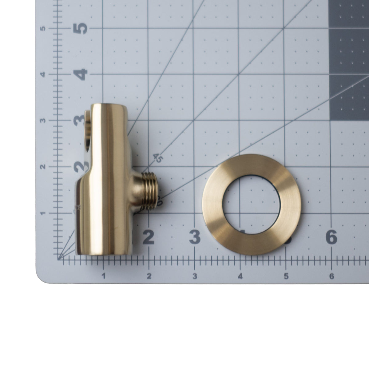 Pfister Modern Round 2-Piece Handshower Holder Kit in Brushed Gold - view 2