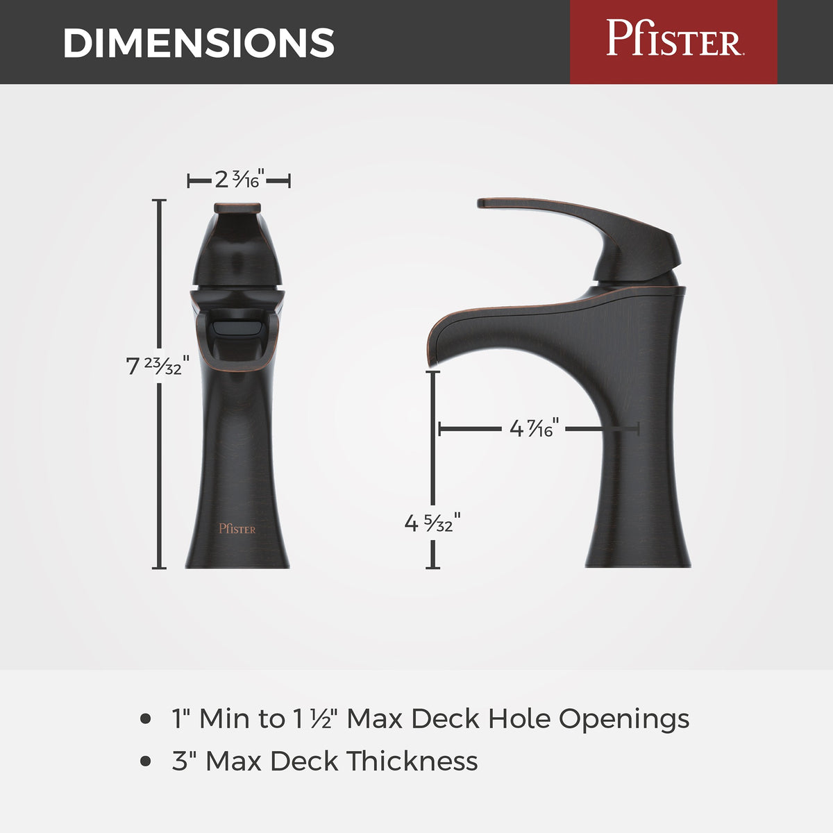 Pfister LF-042-JDYY Tuscan Bronze - detail 1