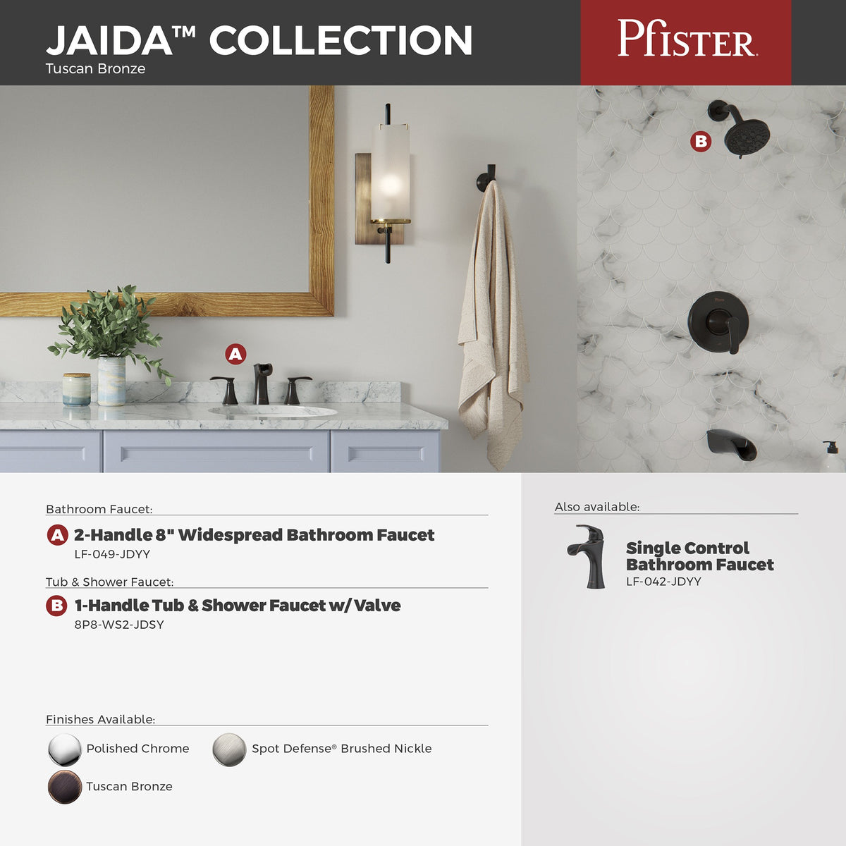 Pfister LF-042-JDYY Tuscan Bronze - detail 2