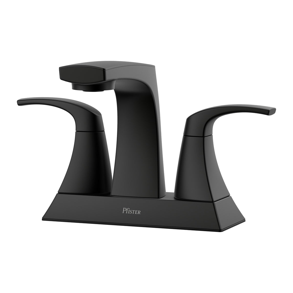 Pfister Karci 2-Handle 4" Centerset Bathroom Faucet in Matte Black