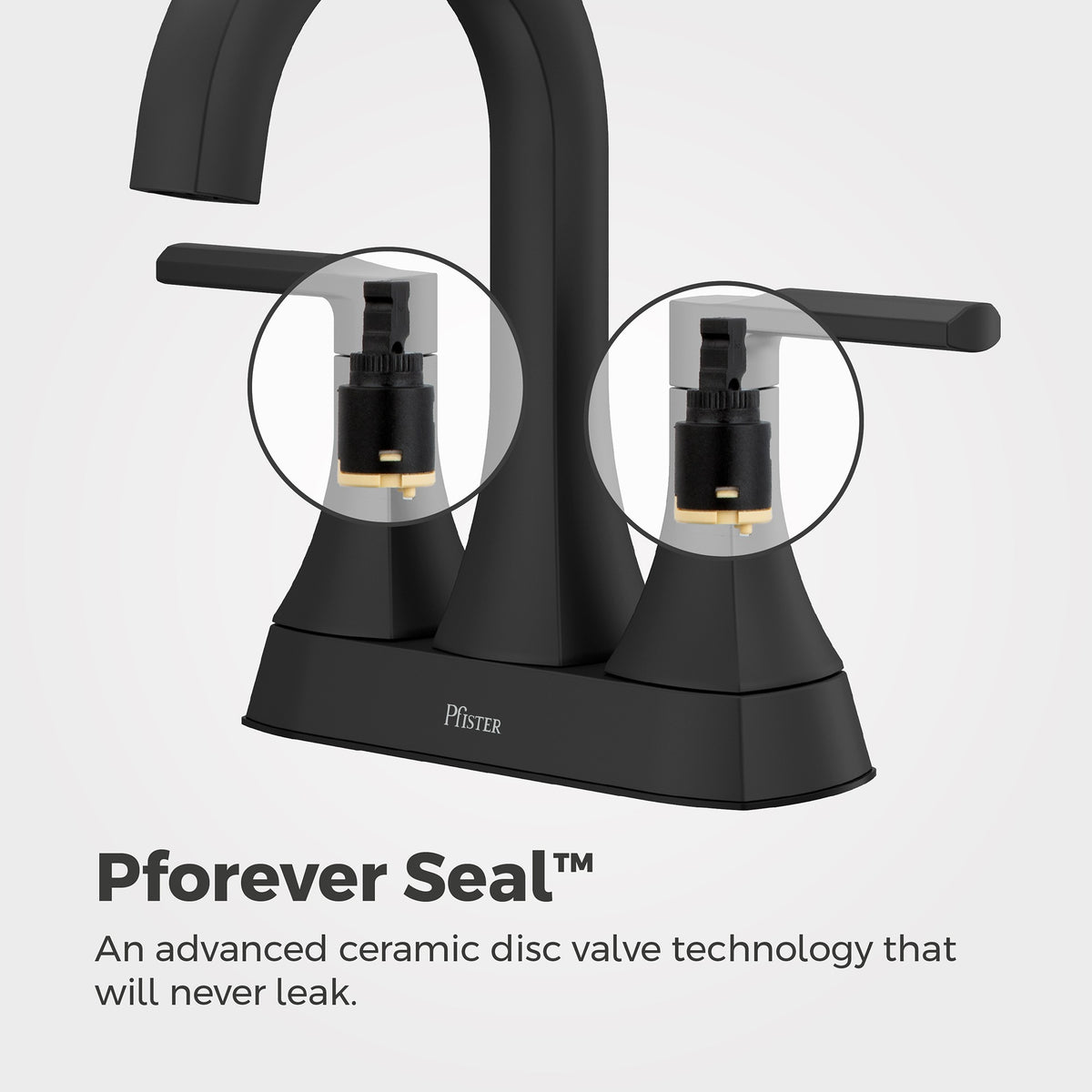 Pfister LF-048-VRIBB Matte Black - detail 4