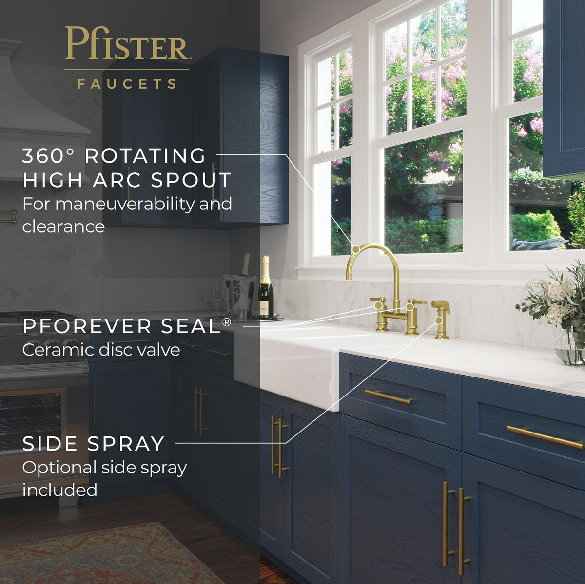 Pfister LG31-TDBG Brushed Gold - detail 2