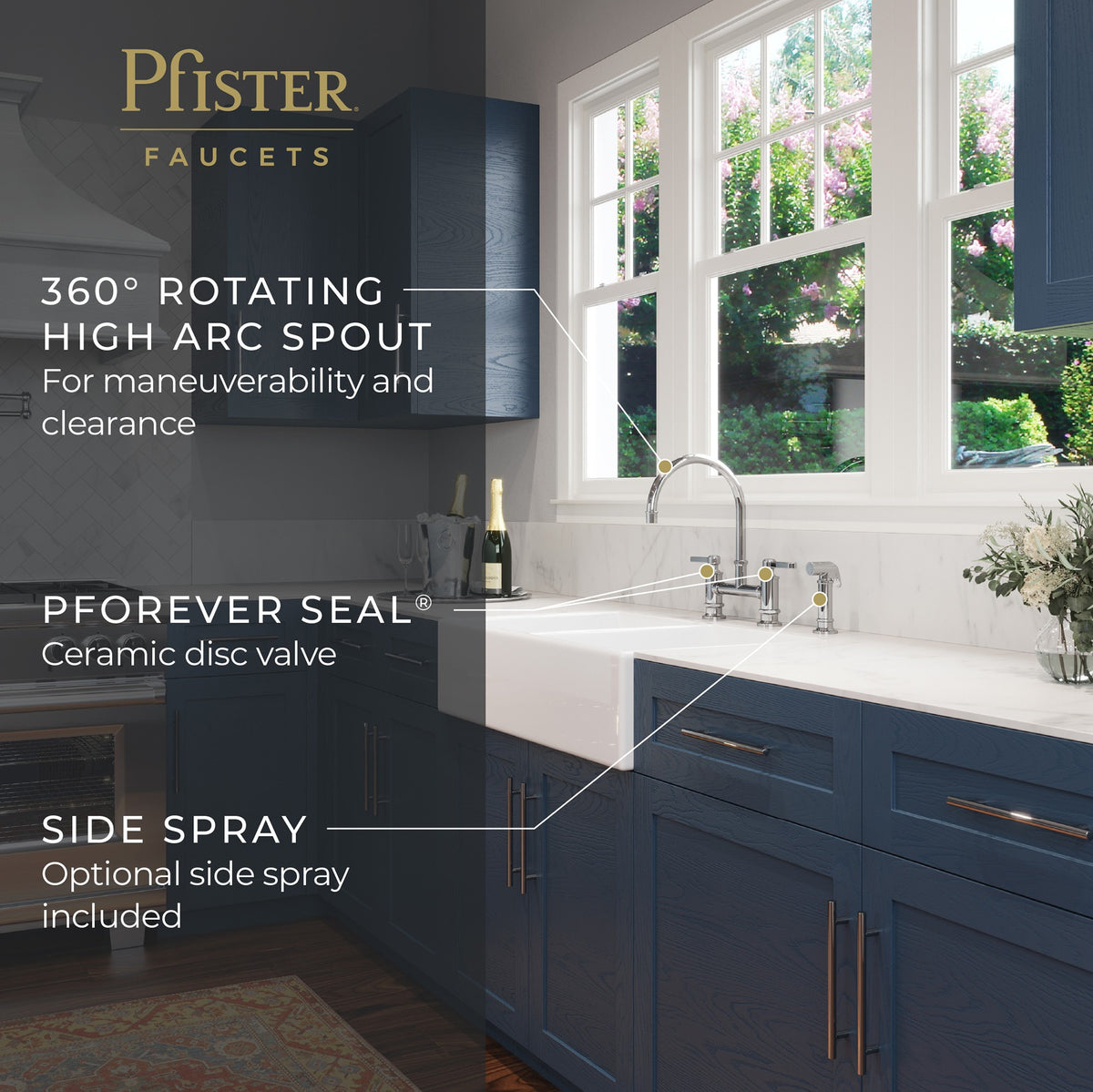 Pfister LG31-TDC Polished Chrome - detail 1