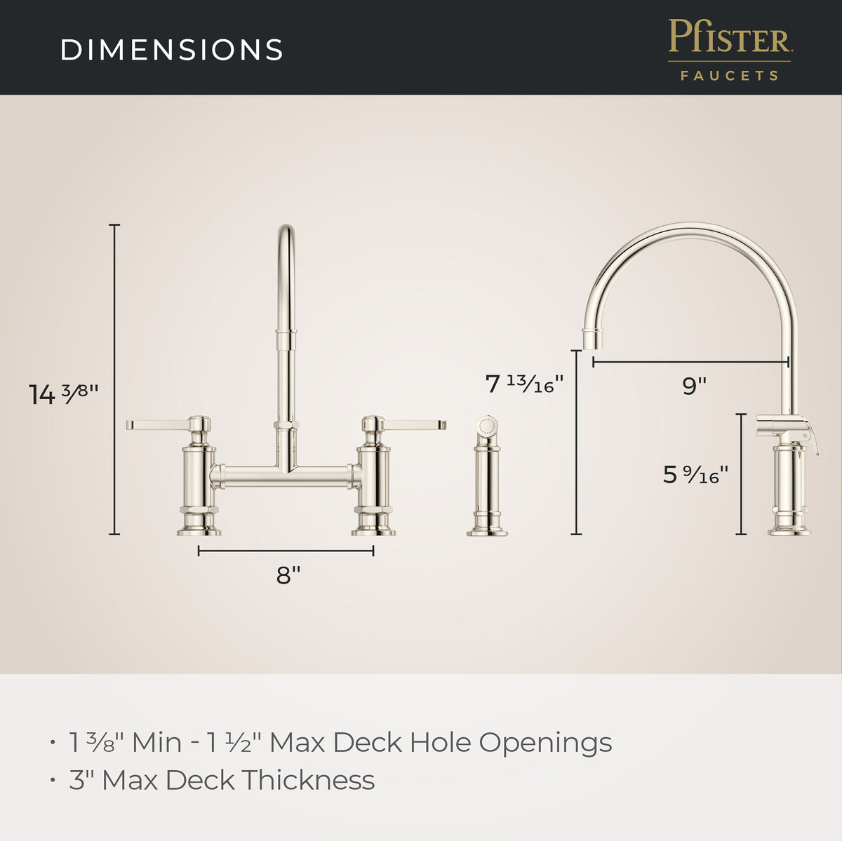 Pfister LG31-TDD Polished Nickel - detail 1