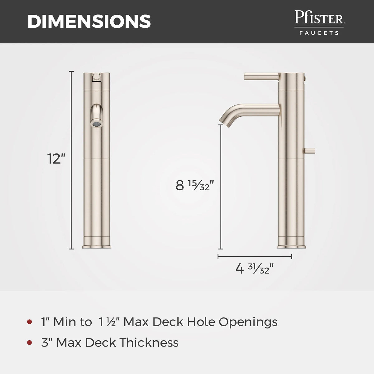 Pfister LG40-NK00 Brushed Nickel - detail 1