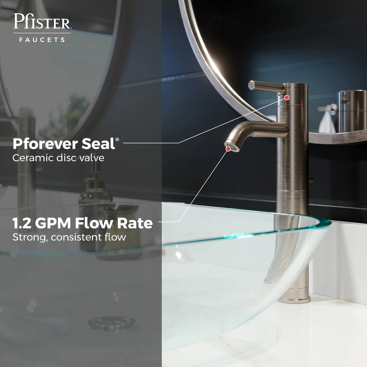 Pfister LG40-NK00 Brushed Nickel - detail 2