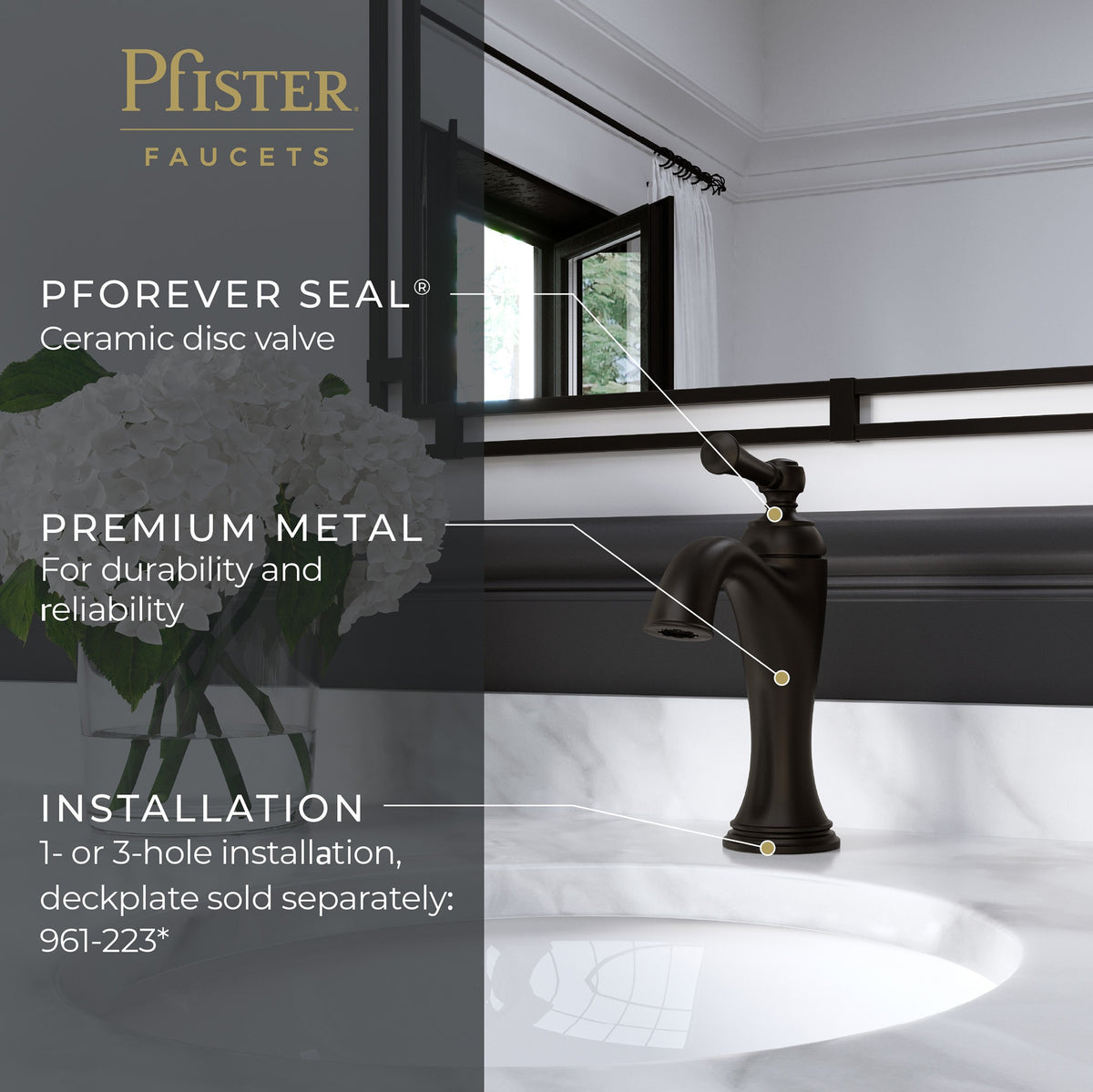 Pfister LG42-TB0SDB Spot Defense Matte Black - detail 5