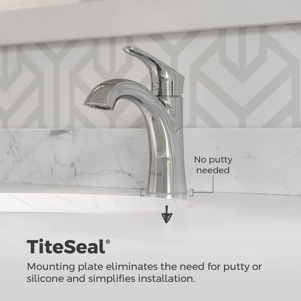 Pfister Weller Single Control Bathroom Faucet in Polished Chrome - view 12