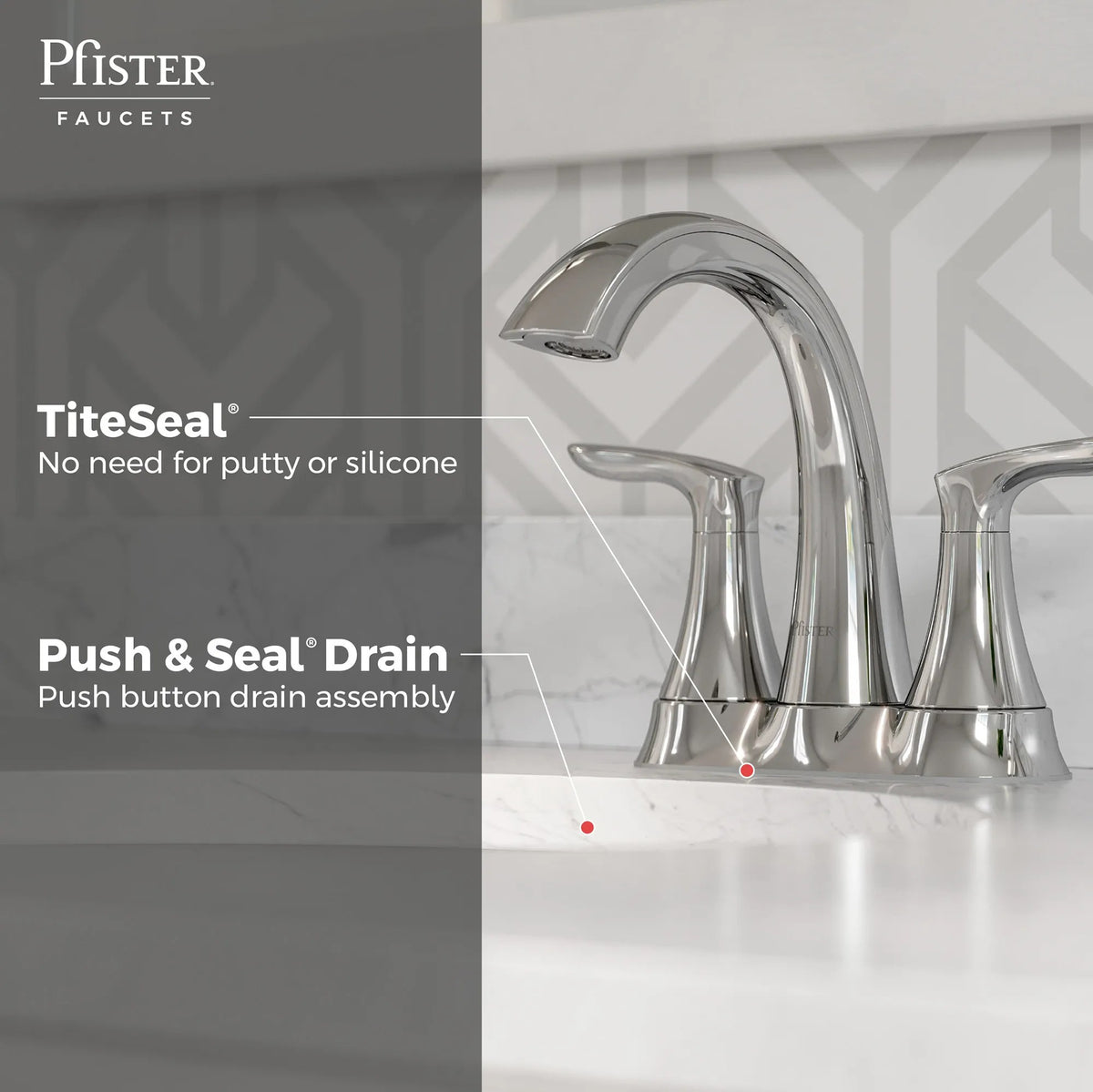 Pfister LG48-WRPC Polished Chrome - detail 2