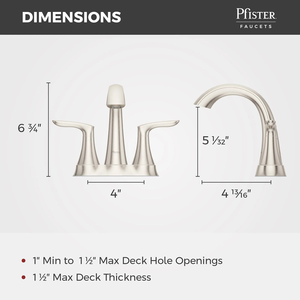 Pfister LG48-WRPK Brushed Nickel - detail 2