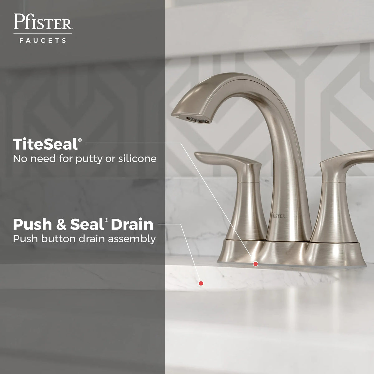 Pfister LG48-WRPK Brushed Nickel - detail 1