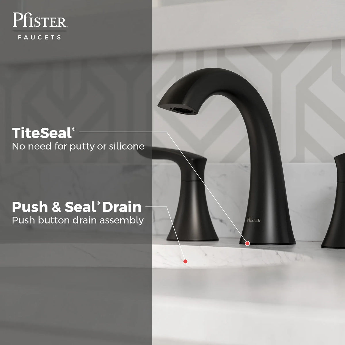 Pfister LG49-WR0B Matte Black - detail 2
