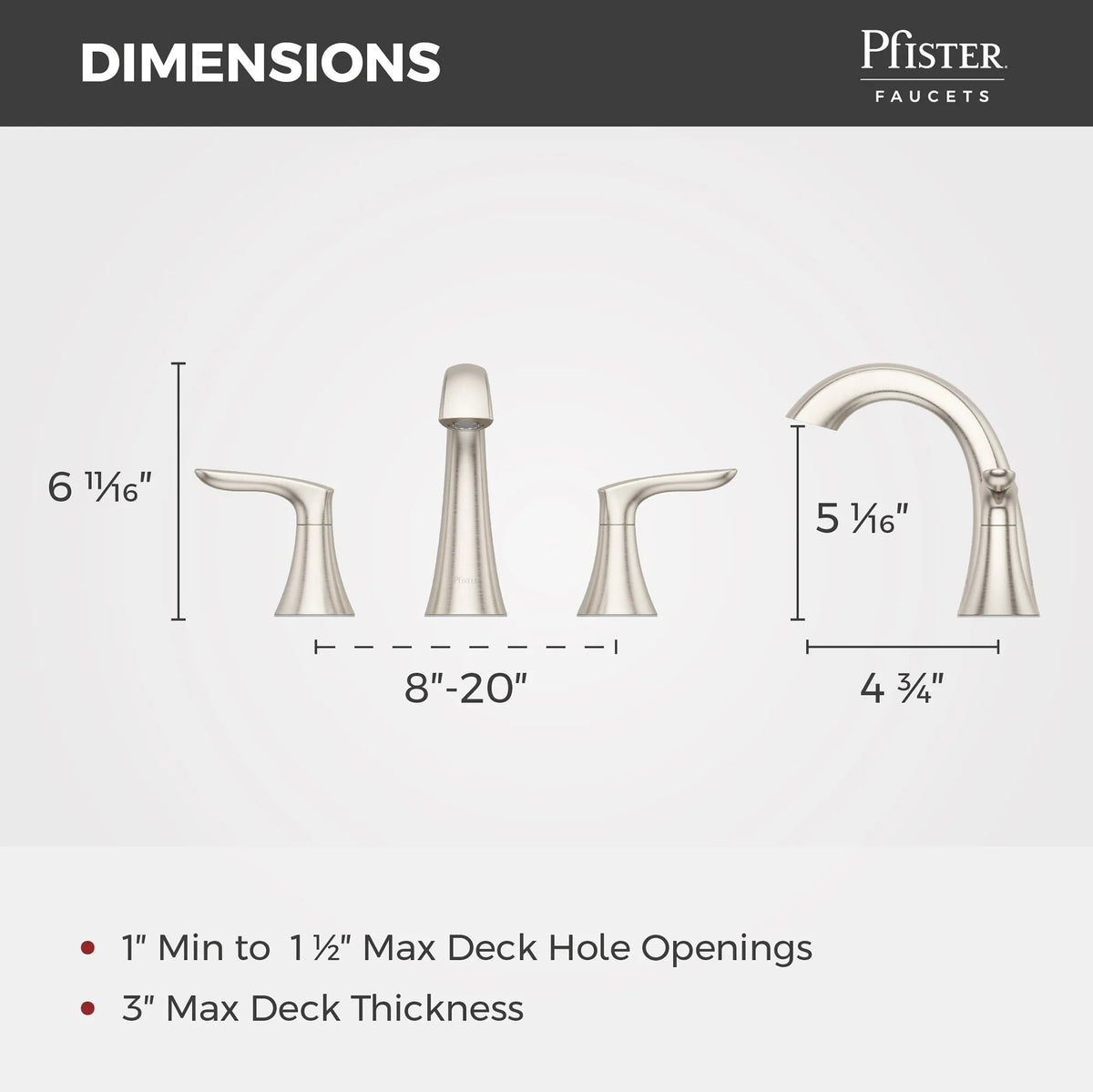 Pfister LG49-WR0K Brushed Nickel - detail 1