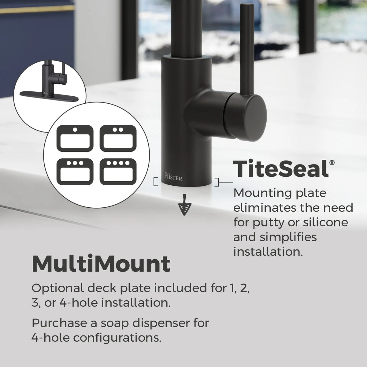 Pfister LG529-SAB Matte Black - detail 1