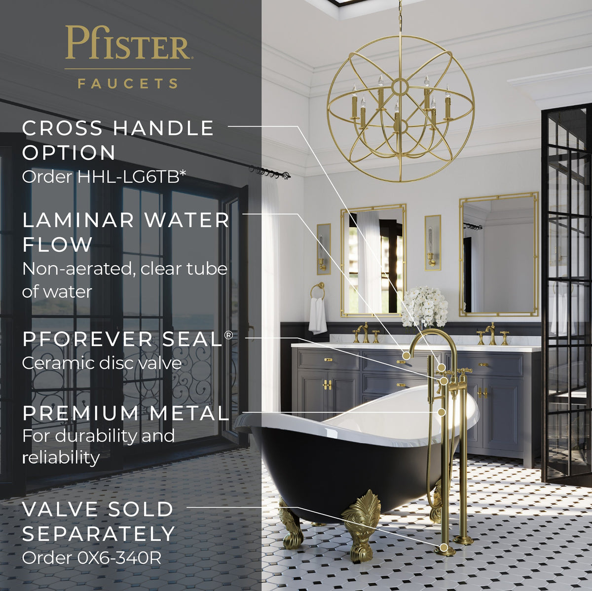 Pfister LG6-1TBBG Brushed Gold - detail 2