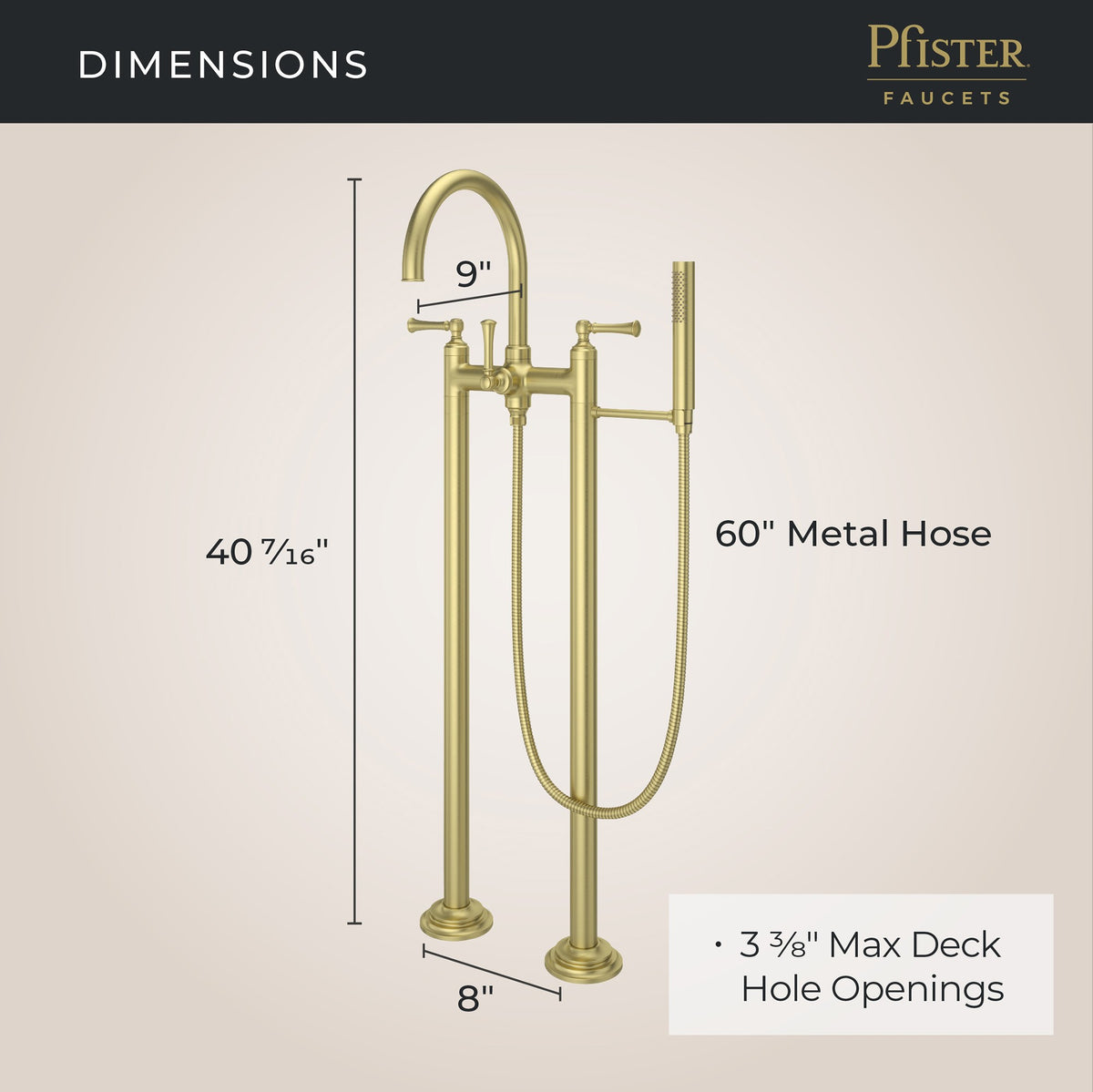 Pfister LG6-1TBBG Brushed Gold - detail 4